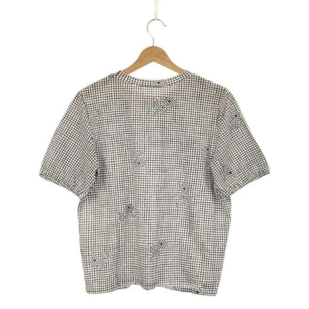 【新品】 mina perhonen / ミナペルホネン | 2021SS | faint shadow Tシャツ | 38 | ホワイト/ネイビー  | レディース