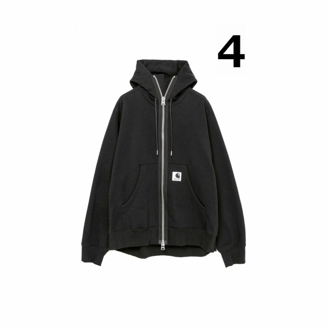 新品未使用 品サカイ Carhartt ジップパーカーL 黑