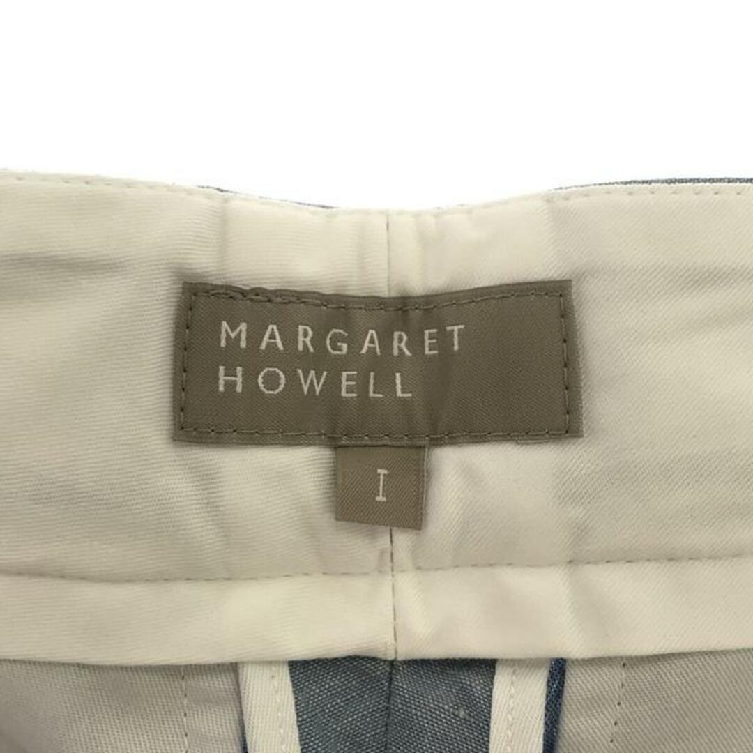 MARGARET HOWELL(マーガレットハウエル)のMARGARET HOWELL / マーガレットハウエル | リネン コットン タック ワイドパンツ | 1 | ライトブルー | レディース レディースのパンツ(その他)の商品写真