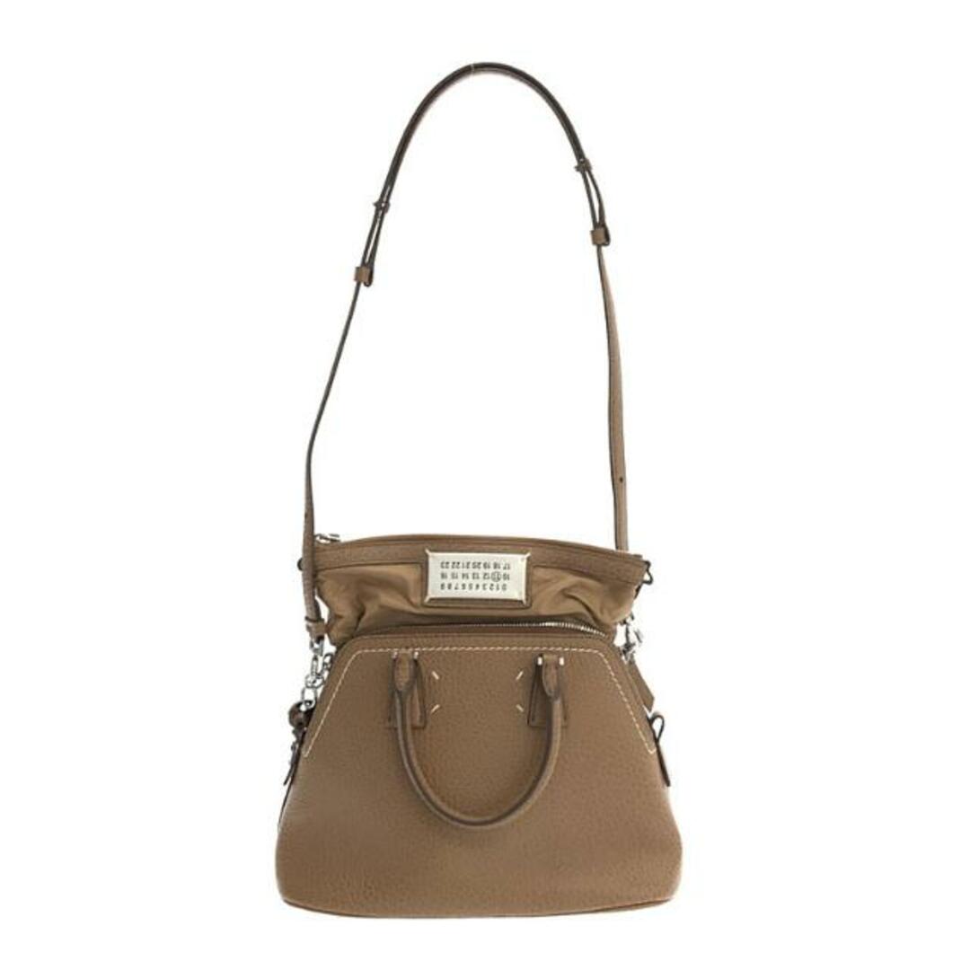 【美品】  Maison Margiela / メゾンマルジェラ | 2020SS | 5AC ミニ 2Way レザー ショルダーバッグ | キャメル | レディース