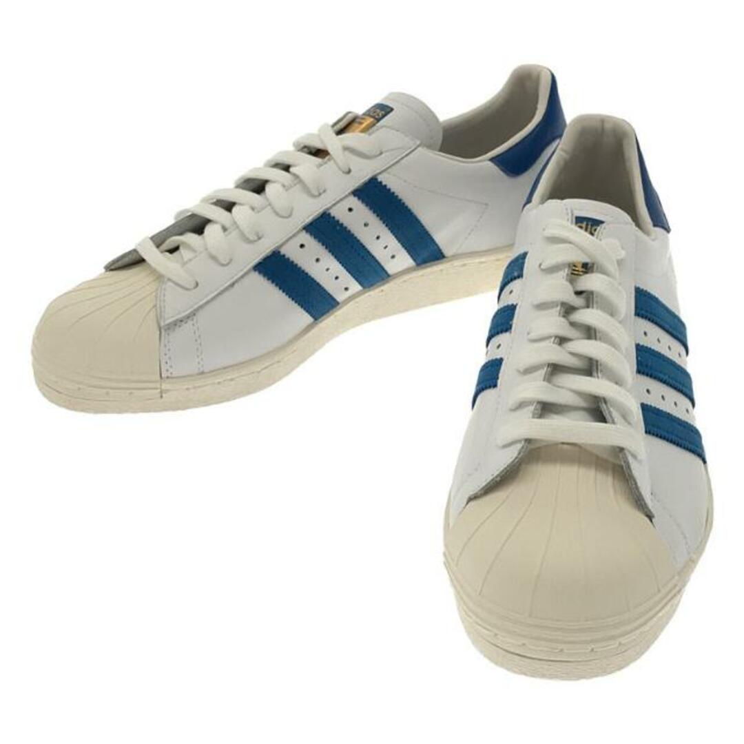 adidas(アディダス)の【新品】  adidas / アディダス | SUPERSTAR 80s / G61068 スーパースター レザースニーカー | 28 | White/Dark Royal/Chalk | メンズ メンズの靴/シューズ(スニーカー)の商品写真