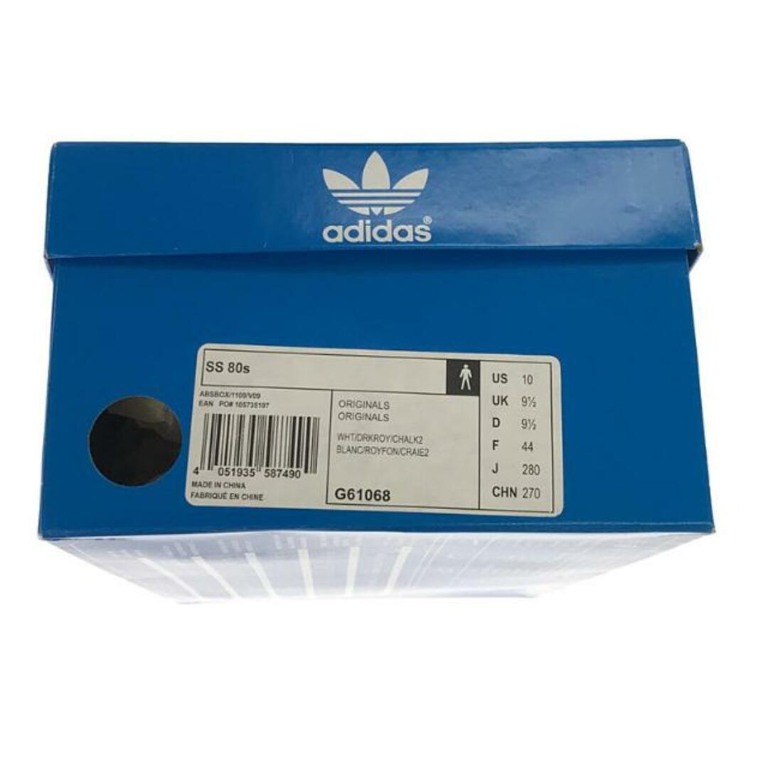 adidas(アディダス)の【新品】  adidas / アディダス | SUPERSTAR 80s / G61068 スーパースター レザースニーカー | 28 | White/Dark Royal/Chalk | メンズ メンズの靴/シューズ(スニーカー)の商品写真