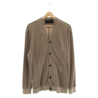 エイケイエム(AKM)のAKM / エーケーエム | 2022SS | SILKY TENCEL PILE V CARDIGAN シルキーテンセル パイル Vネックカーディガン | L | グレーベージュ | メンズ(カーディガン)