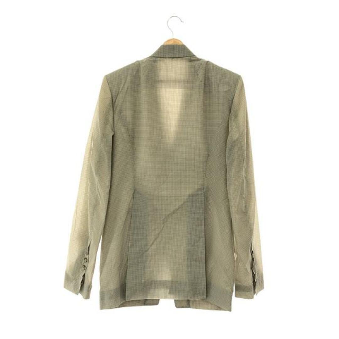 【美品】 Rick Owens / リックオウエンス | 2023SS | FOGPOCKET SOFT BLAZER チェック ソフト ブレザー  ジャケット | 48 | パール | メンズ