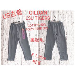 ギルタン(GILDAN)のUS古着 GILDAN LSU タイガース スウェットパンツ 裏起毛(その他)