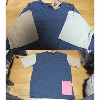 ワークマン(WORKMAN)の新品 クレイジーパターン ポケット付 Tシャツ 3L(Tシャツ/カットソー(半袖/袖なし))