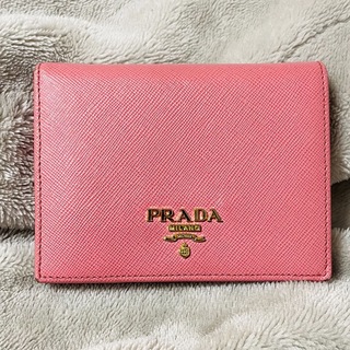 プラダ(PRADA)のPRADA 二つ折り財布　ピンク　レディース(財布)