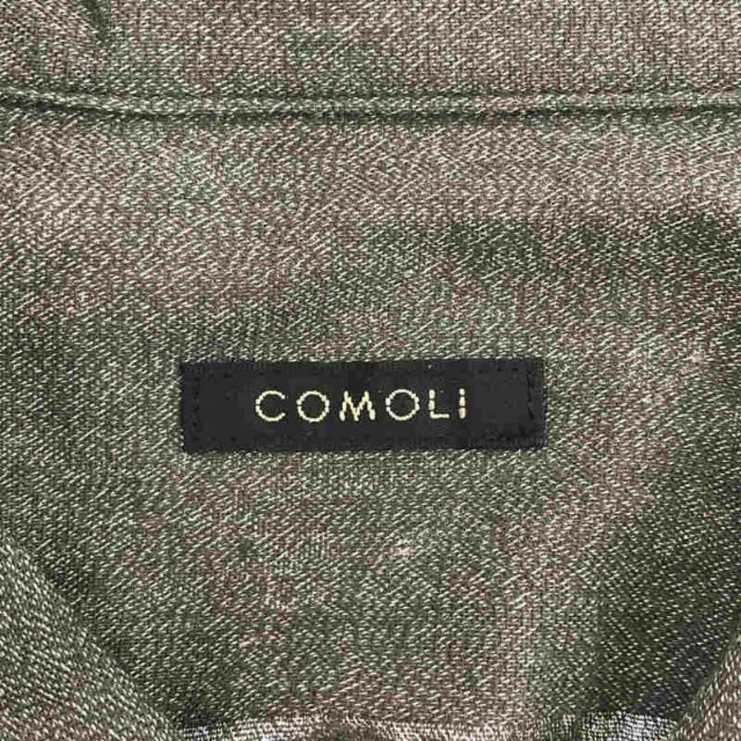 COMOLI(コモリ)のCOMOLI / コモリ | 2020AW | ヨリ杢 オープンカラーシャツ | 1 | グレー | メンズ メンズのトップス(Tシャツ/カットソー(七分/長袖))の商品写真