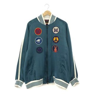 ニードルス(Needles)の【美品】  Needles / ニードルス | 2023SS | Award Jacket - Acetate Sateen / ワッペン ナイロン アワードジャケット スタジャン | L | ブルー | メンズ(その他)