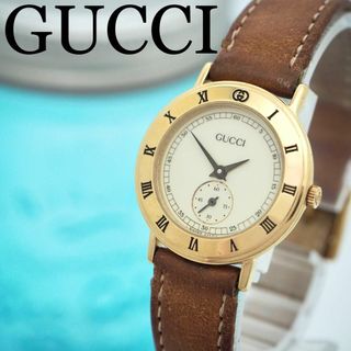 グッチ(Gucci)の130【箱付き・希少】GUCCI グッチ時計　レディース腕時計　スモールセコンド(腕時計)