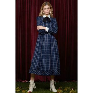 シスタージェーン(sister jane)のFables Midi Dress チェックロングワンピース(ロングワンピース/マキシワンピース)