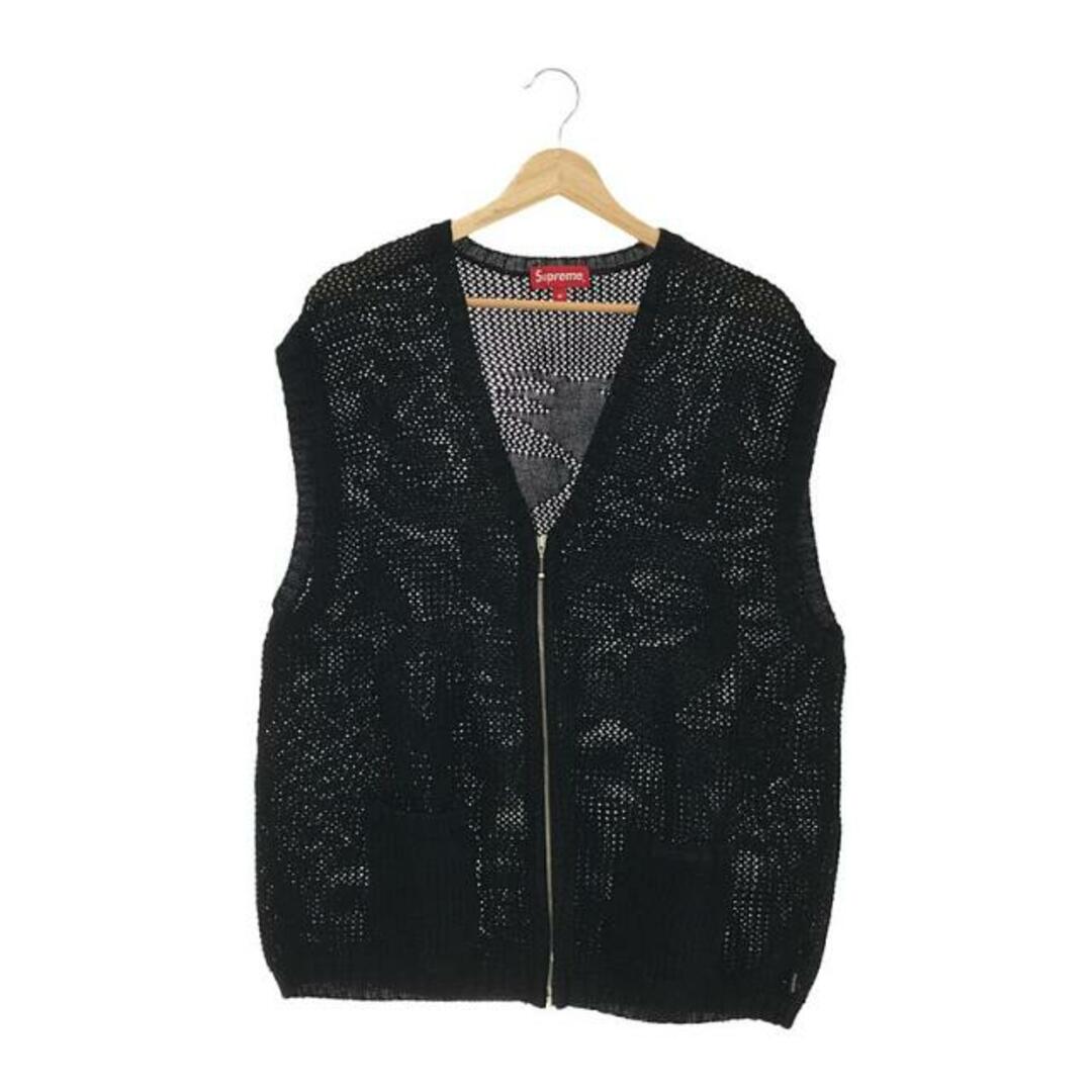 トップス【美品】  SUPREME / シュプリーム | 2023SS | Dragon Zip Up Sweater Vest  / ドラゴン ジップ アップ セーター ニットベスト | M | black | メンズ