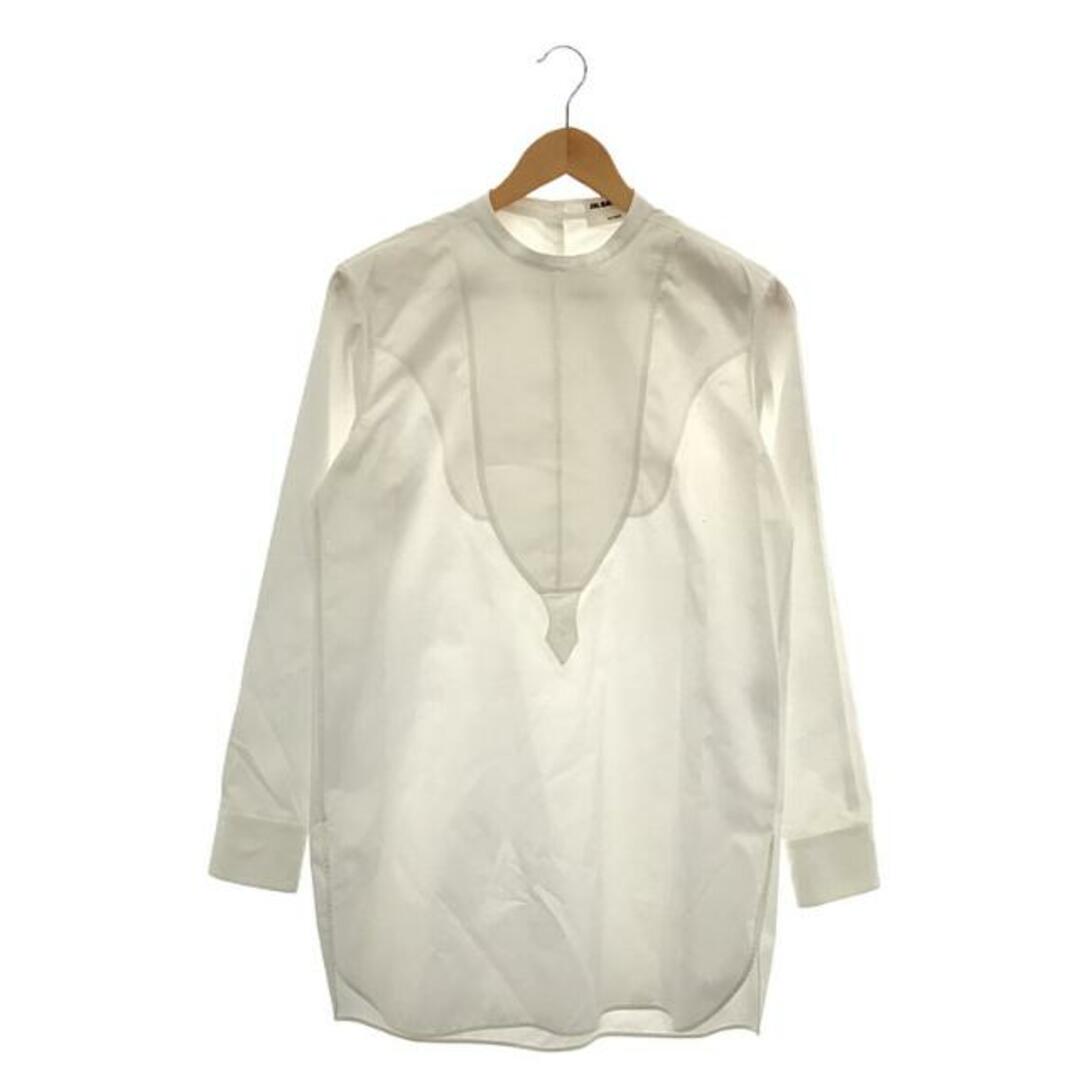 【美品】  JIL SANDER / ジルサンダー | 7Days Shirt SATURDAY バンドカラー プルオーバーシャツ | 32 | ホワイト | レディース