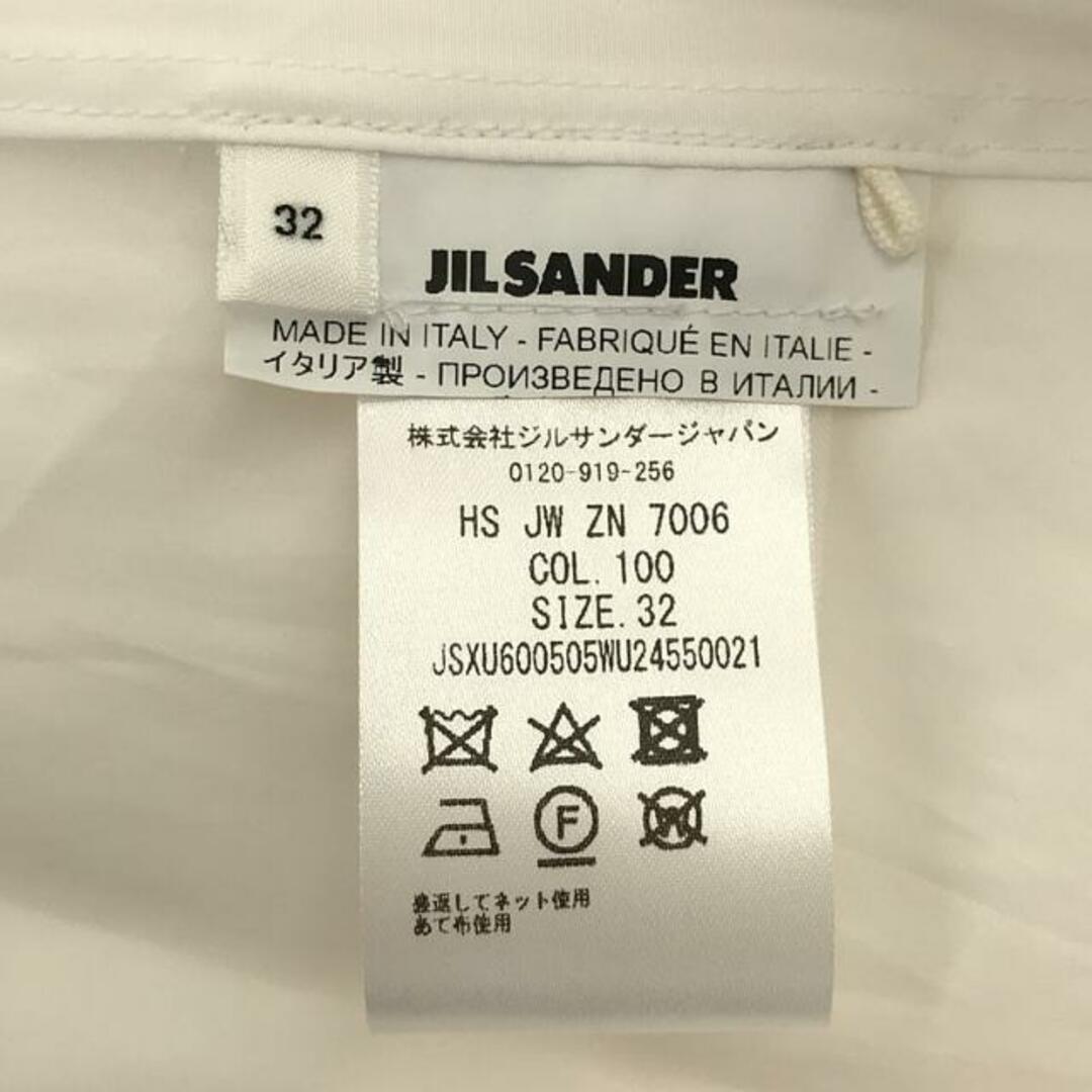 【美品】  JIL SANDER / ジルサンダー | 7Days Shirt SATURDAY バンドカラー プルオーバーシャツ | 32 | ホワイト | レディース