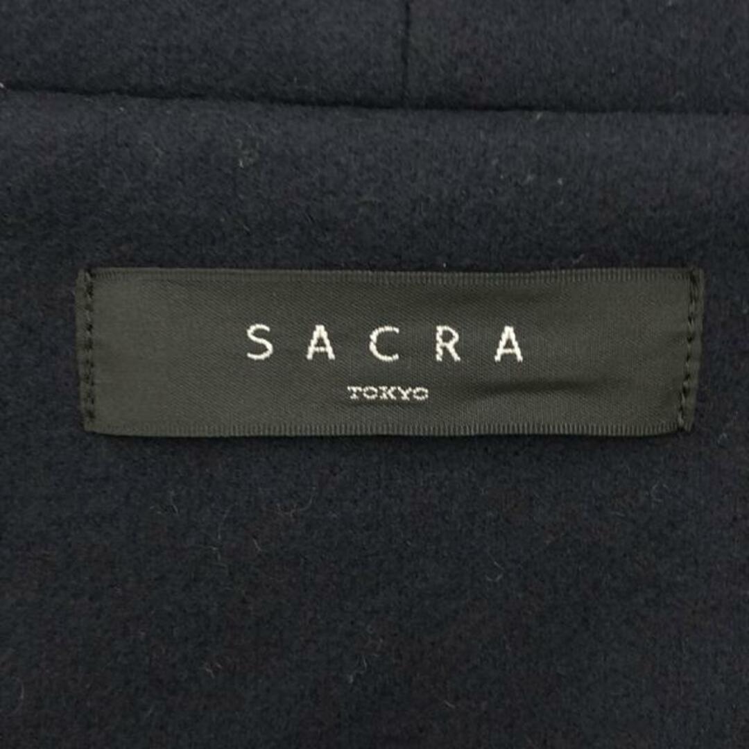 SACRA(サクラ)のSACRA / サクラ | カシミヤ混 フードデッドロングコート | 38 | ネイビー | レディース レディースのジャケット/アウター(その他)の商品写真