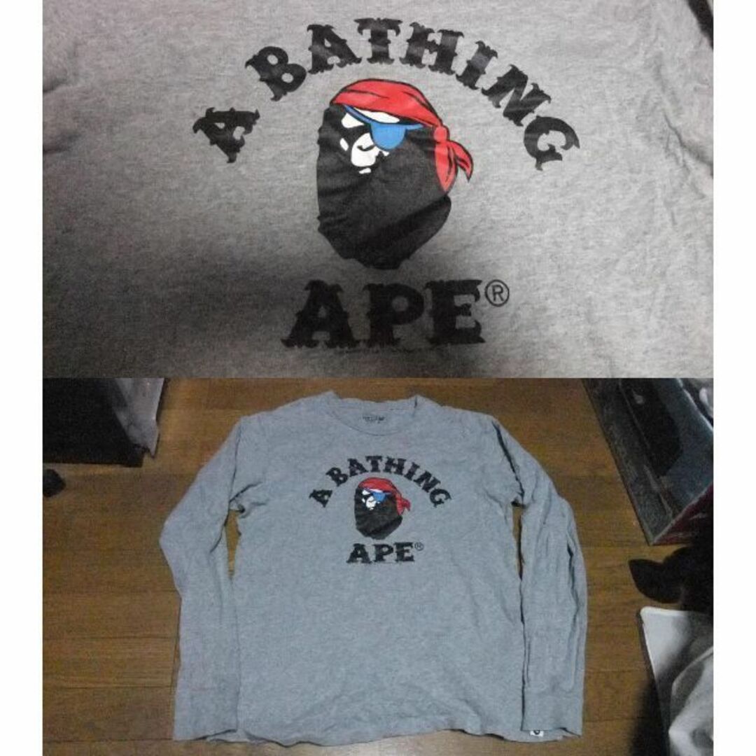 A BATHING APE(アベイシングエイプ)のA BATHING APE ア ベイシング エイプ ロンT ロングTシャツ L メンズのトップス(Tシャツ/カットソー(七分/長袖))の商品写真