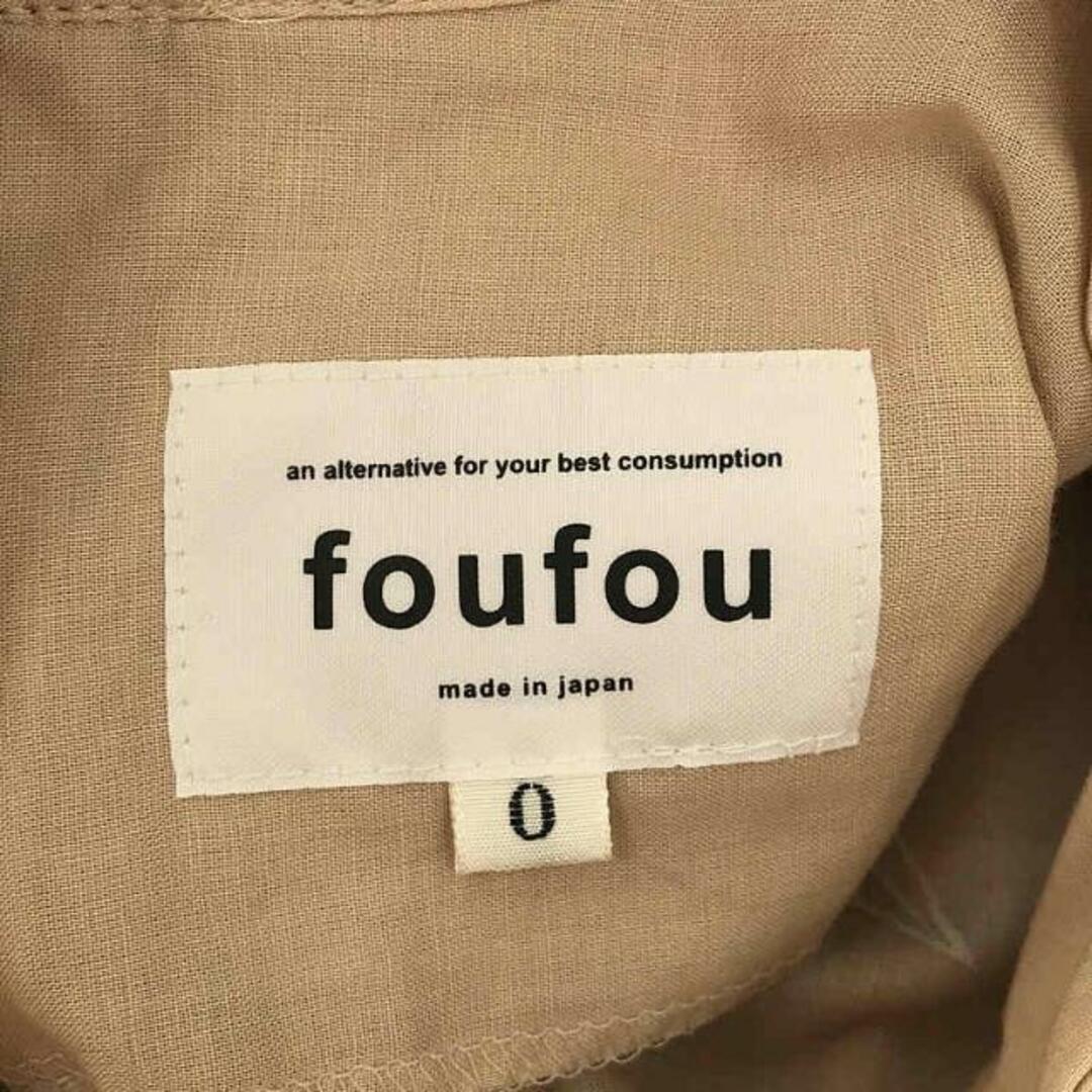 【美品】  foufou / フーフー | はなたば #02 クレマチス ワンピース | 0 | ベージュ | レディース