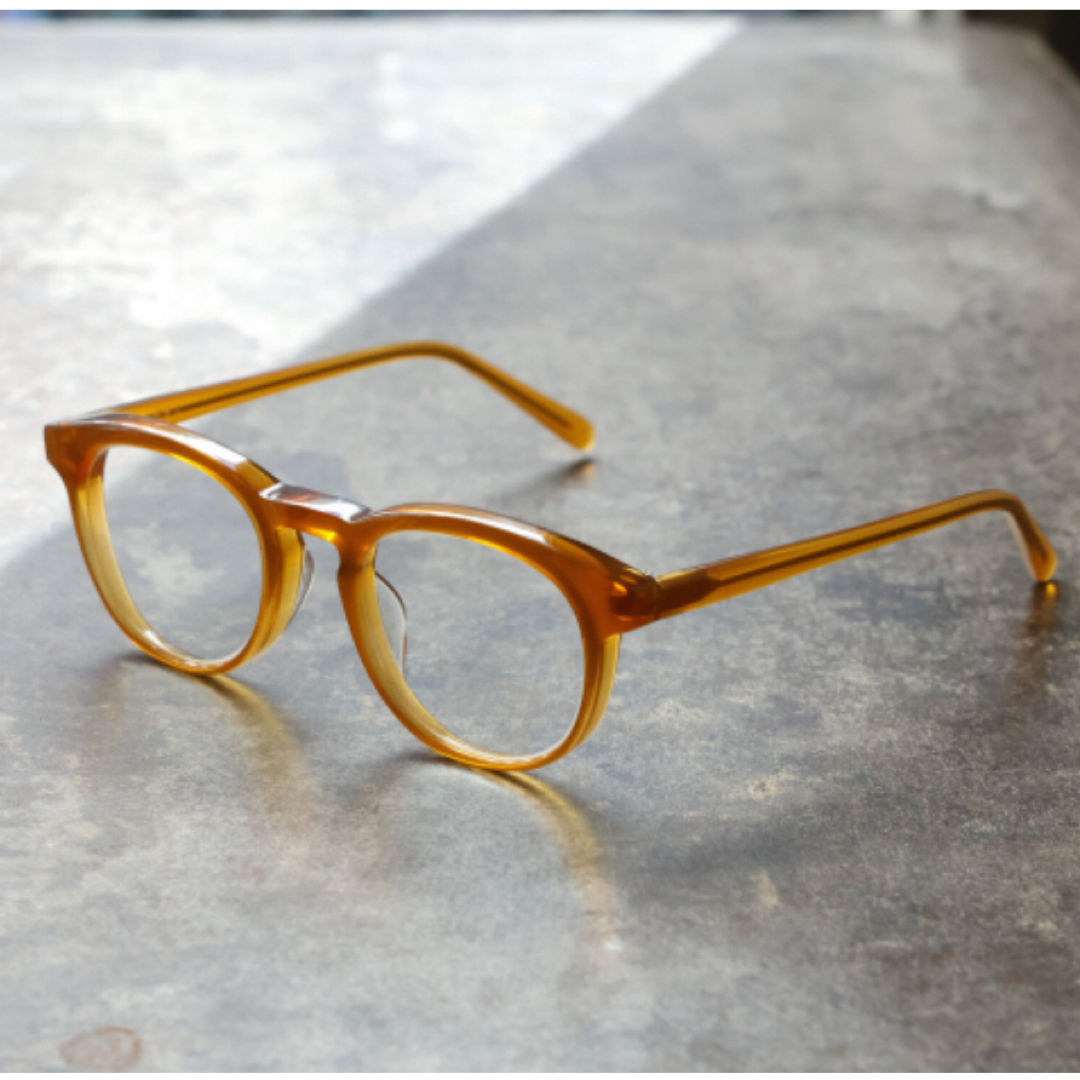 白山眼鏡店　T.O.Pコラボ　Maple(Clear Lens)145mmフレームの全体の幅