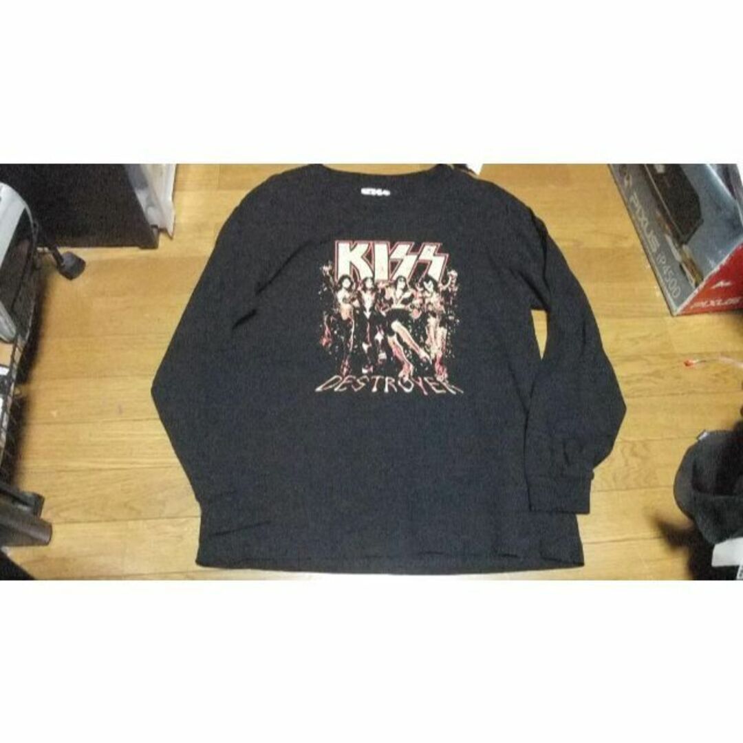 新品 kiss キス デストロイヤー ロンT ロング Tシャツ 5L黒 バンド メンズのトップス(Tシャツ/カットソー(七分/長袖))の商品写真