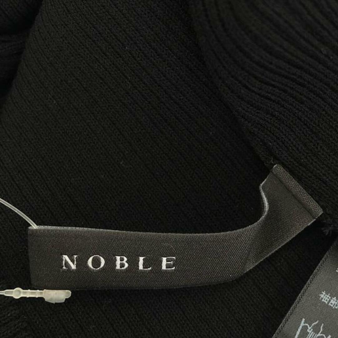 Noble(ノーブル)の【新品】  NOBLE / ノーブル | 2023SS | ウェーブシアー パフスリーブニット | F | ブラック | レディース レディースのトップス(ニット/セーター)の商品写真