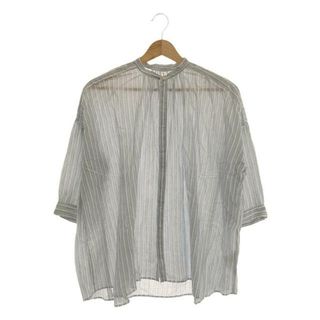 スズキタカユキ(suzuki takayuki)のsuzuki takayuki / スズキタカユキ | khadi shirtⅡブラウス | ブルー/ホワイト | レディース(シャツ/ブラウス(長袖/七分))