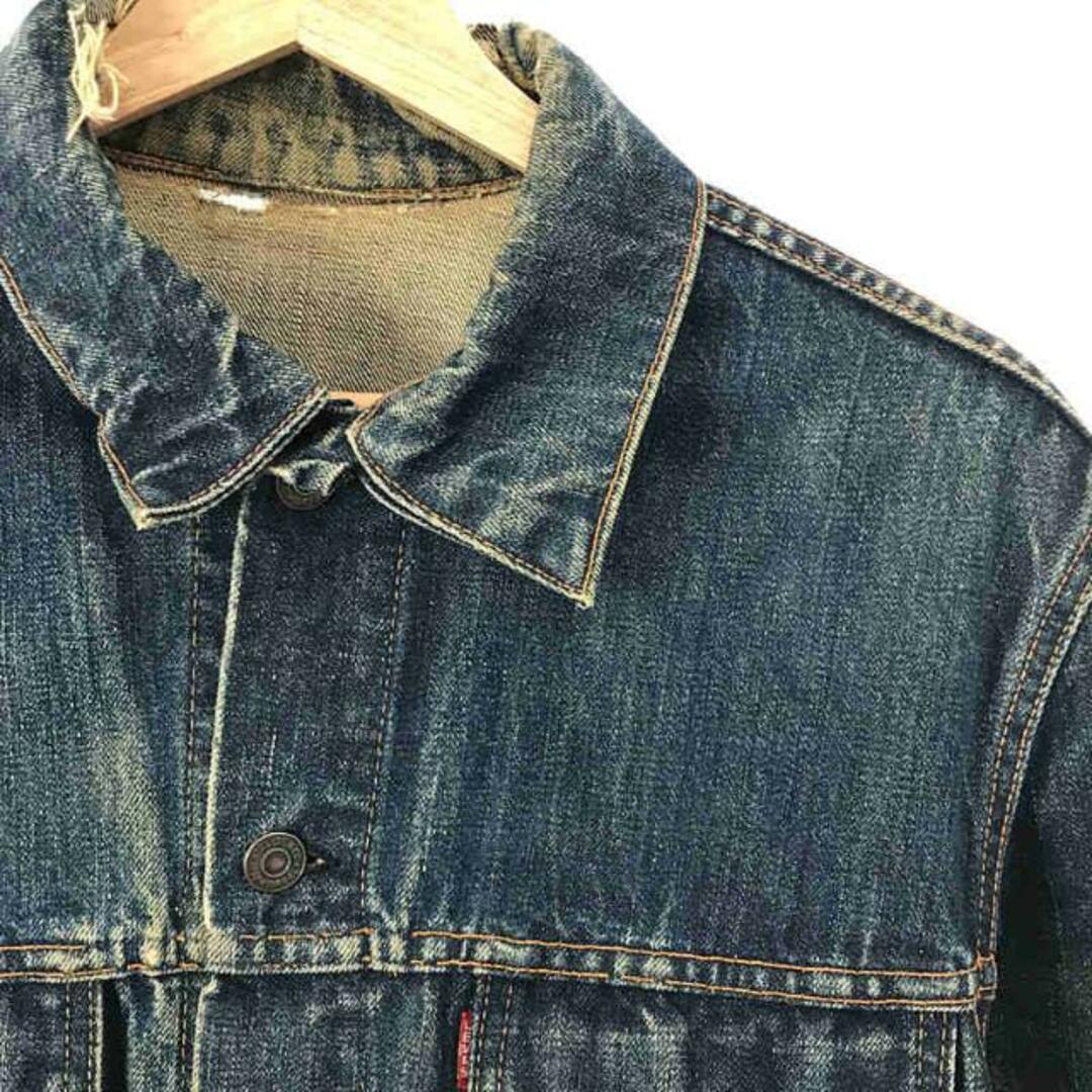 肩幅Levi's 60's70's 70505E 芸術的ブリーチ加工　40size