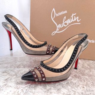 クリスチャンルブタン(Christian Louboutin)のルブタン　バックストラップ　パンプス　ミュール　サンダル　ハイヒール　靴　美品(ハイヒール/パンプス)