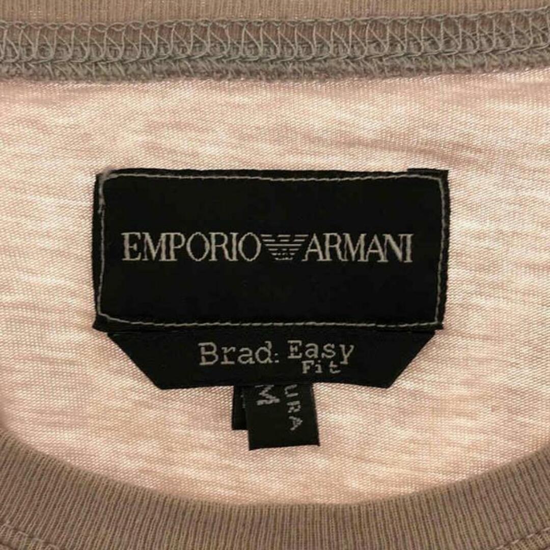 Emporio Armani(エンポリオアルマーニ)のEMPORIO ARMANI / エンポリオアルマーニ | ロゴ フロッキープリント Tシャツ | M | ライトグレー | レディース レディースのトップス(Tシャツ(半袖/袖なし))の商品写真