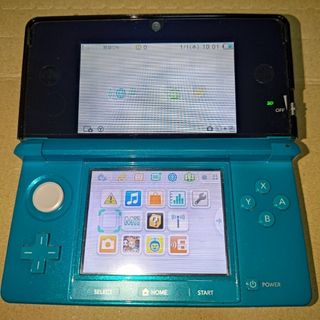 ニンテンドー3DS(ニンテンドー3DS)の【中古品】Nintendo 3DS 本体 アクアブルー(携帯用ゲーム機本体)