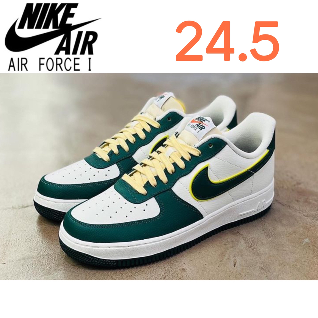 2024正規品 【新品24.5cm】NIKE エアフォース１'07 ホワイト/グリーン