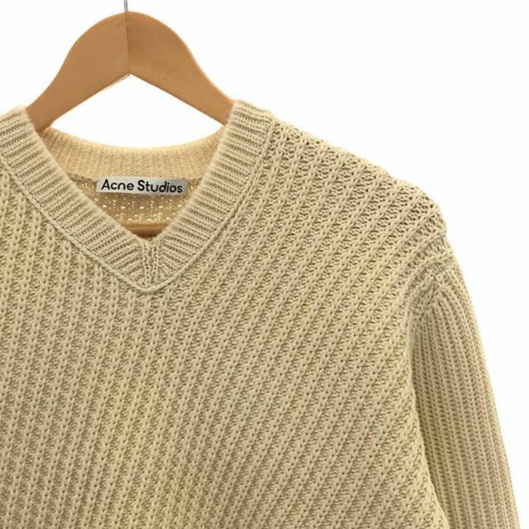 AcneStudios Vネックコットンニット 薄手 ユニセックス