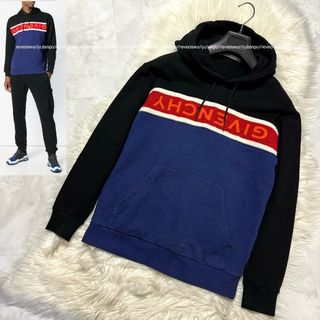 ジバンシィ(GIVENCHY)の本物 ジバンシィ フロッキーボアロゴ パーカー プルオーバー XS マルチカラー(パーカー)