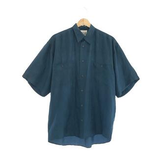 VINTAGE / ヴィンテージ古着 | シルク ハーフスリーブシャツ | ブルー | レディース(シャツ/ブラウス(半袖/袖なし))
