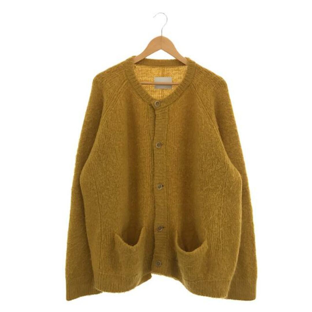 【美品】  stein / シュタイン | SUPER KID MOHAIR CARDIGAN / スーパーキッドモヘア ニットカーディガン | S | マスタード | メンズカーディガン