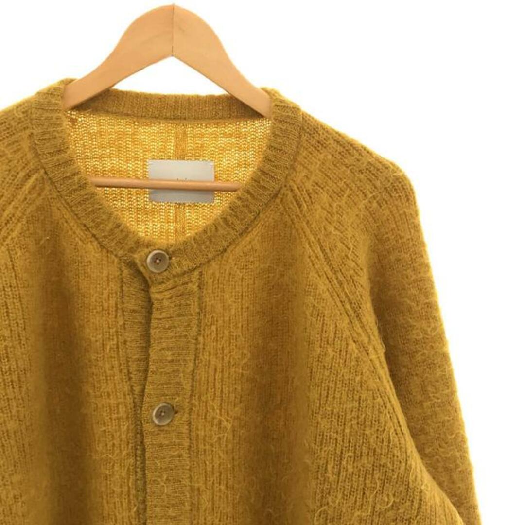 【美品】 stein / シュタイン | SUPER KID MOHAIR CARDIGAN / スーパーキッドモヘア ニットカーディガン | S |  マスタード | メンズ