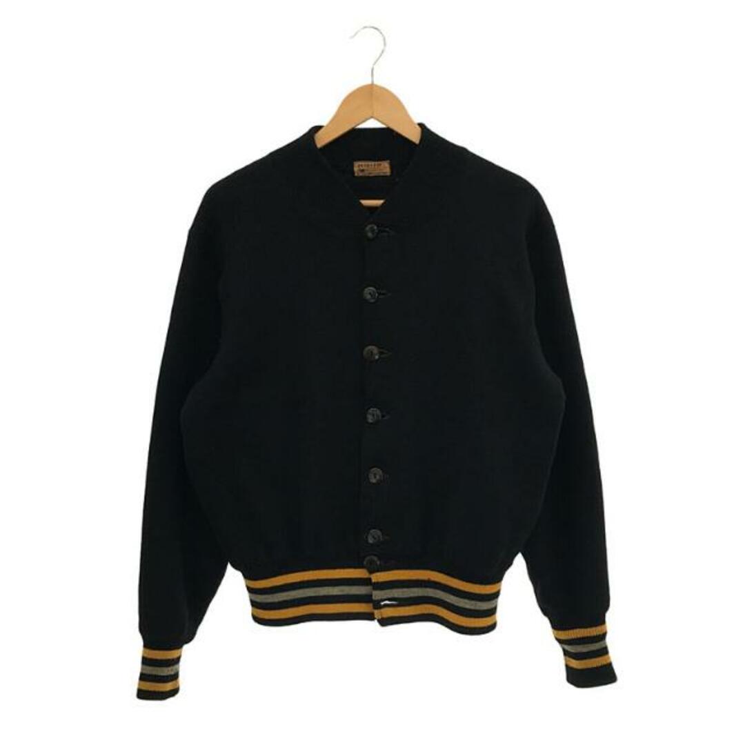 VINTAGE / ヴィンテージ | 40s～ PEERLESS STADIUM Shaker Sweater Co. USMA カデット ニット ジャケット | ブラック | メンズジャケット/アウター
