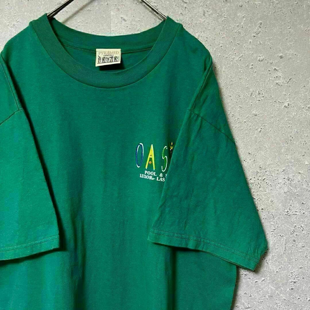 90's PYRAMID CREATION ピラミッド Tシャツ オアシス L