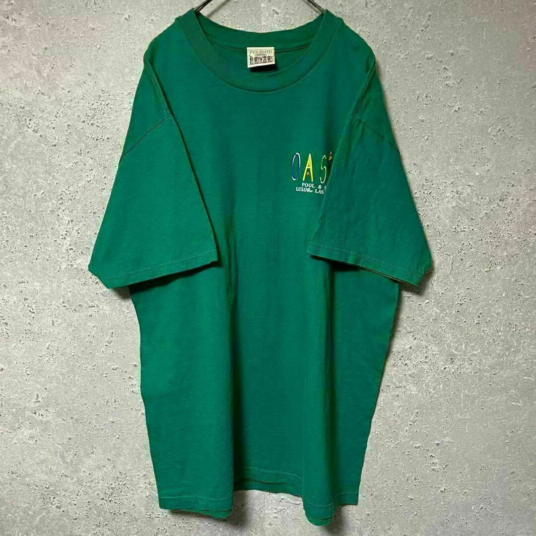 90's PYRAMID CREATION ピラミッド Tシャツ オアシス L