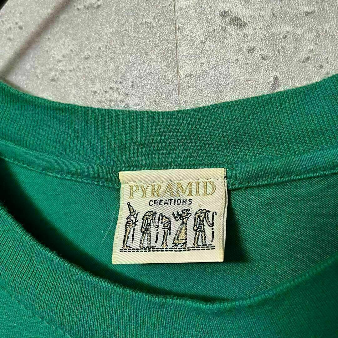 90's PYRAMID CREATION ピラミッド Tシャツ オアシス L