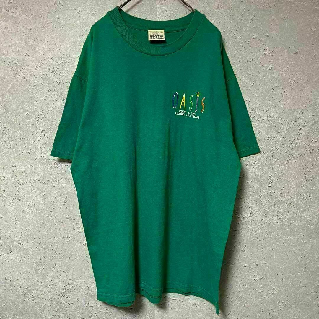 90's PYRAMID CREATION ピラミッド Tシャツ オアシス L