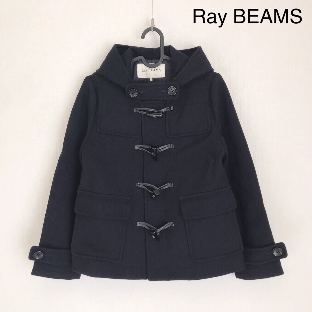 ジャケット/アウターRayBEAMS ショートダッフルコート ネイビー