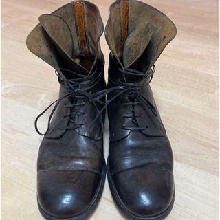 GUIDI 995 Lace up Boots Brown Size 41