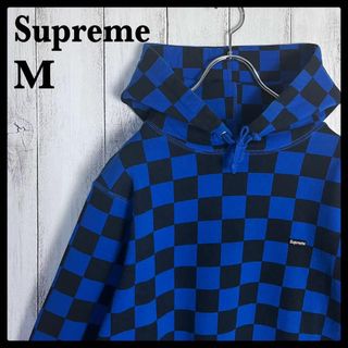 美品❗️SUPREMEバイカラーロゴパーカー