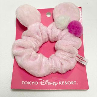 ディズニー(Disney)のディズニー　ミニーシュシュ　ピンク　ディズニーランド(ヘアゴム/シュシュ)