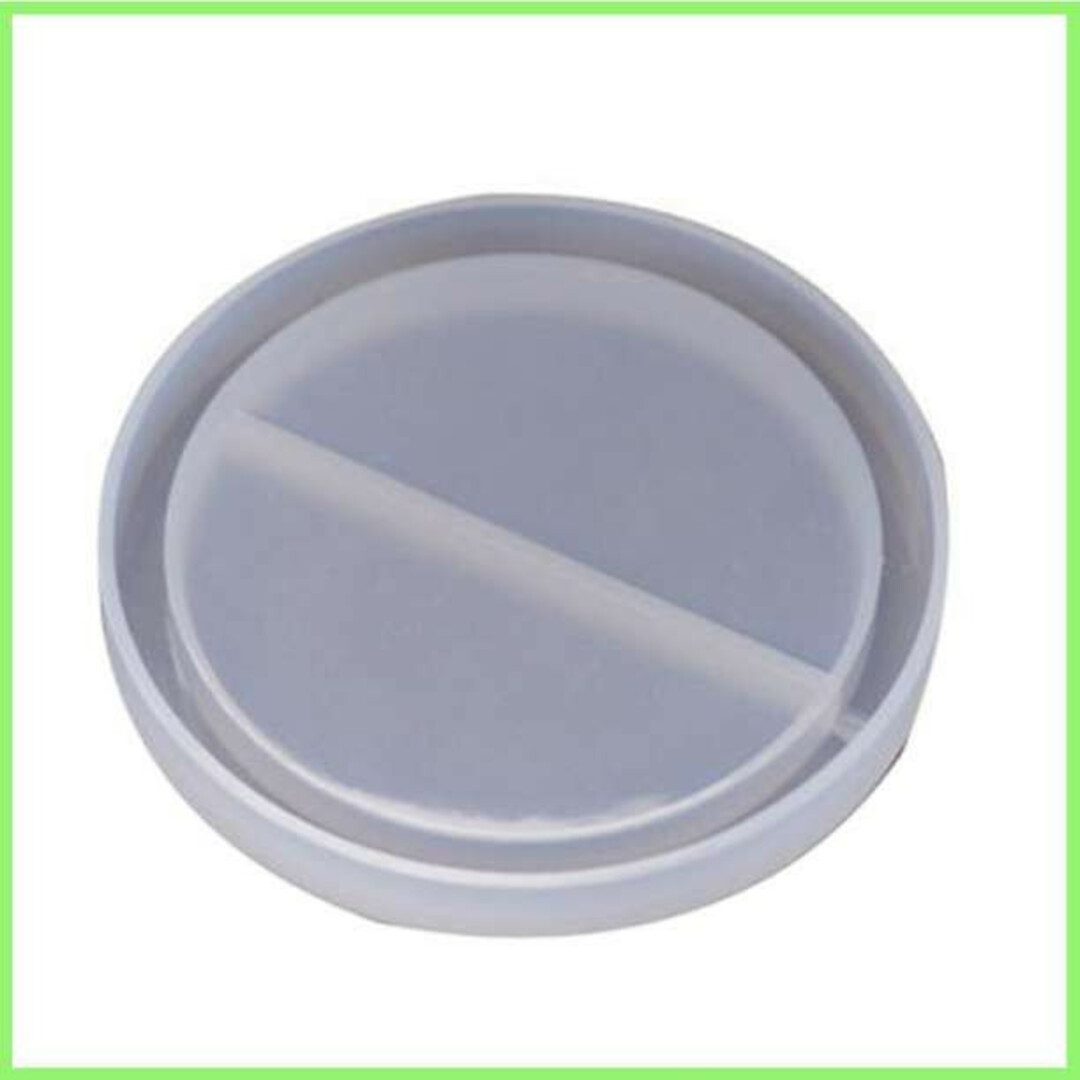 シリコンモールド サークル 円 丸 型 シェイカー シャカシャカ レジン 白 ハンドメイドの素材/材料(型紙/パターン)の商品写真