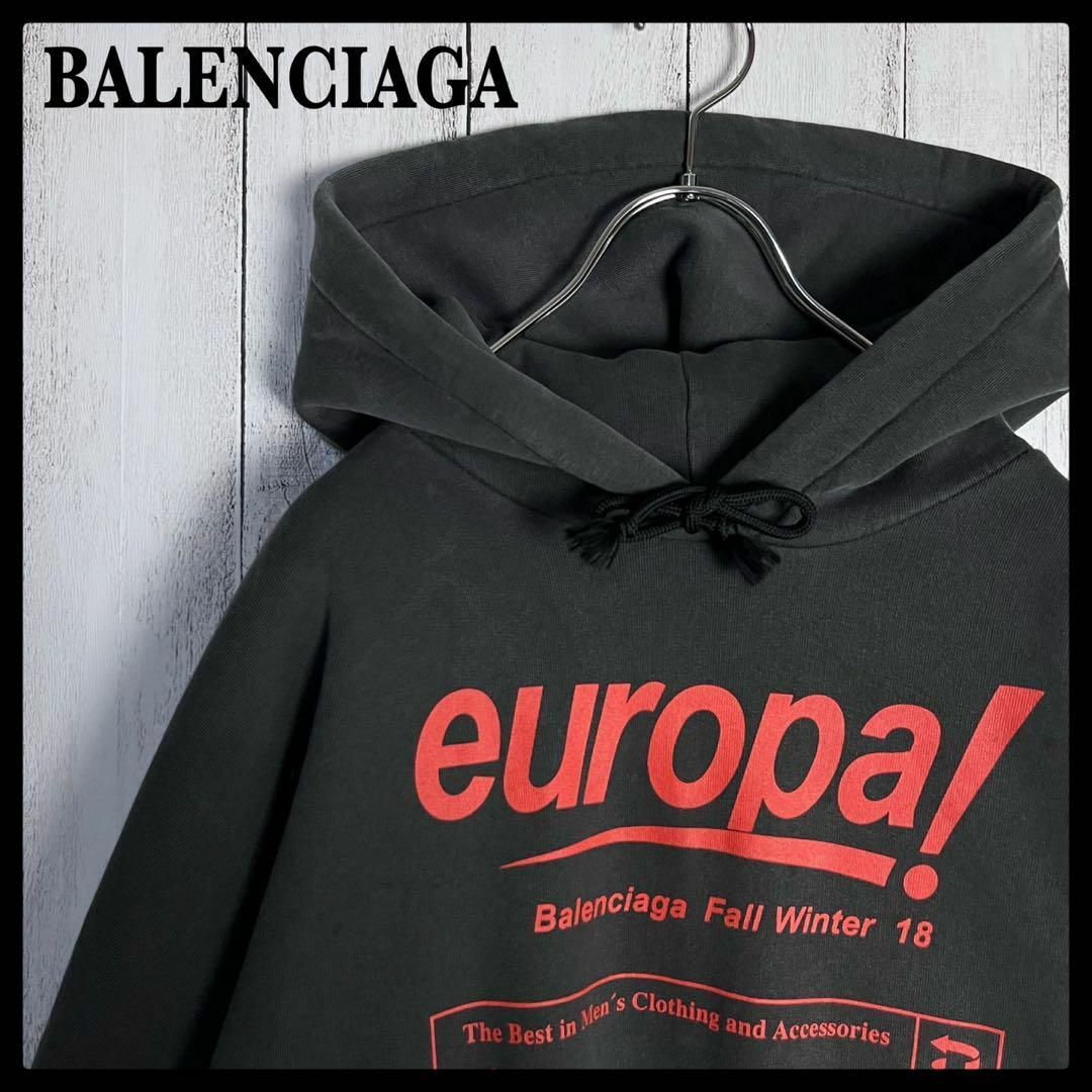 BALENCIAGA ビッグロゴ　ニット　セーター  Lサイズ　ブラック