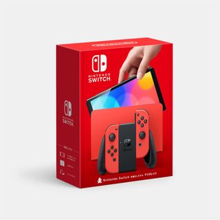 ニンテンドースイッチ(Nintendo Switch)の【新品】 Nintendo Switch スイッチ 有機ELモデル マリオレッド(家庭用ゲーム機本体)