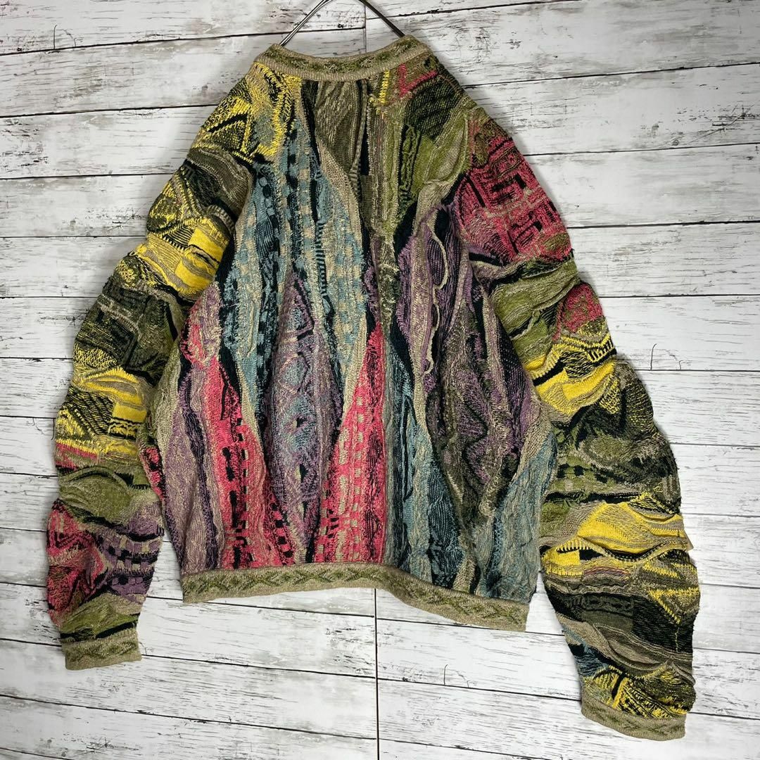 【幻の1点モノ】coogi クージー 立体 編込み 3Dニット 即完売