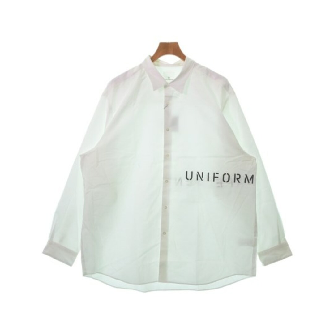 uniform experiment カジュアルシャツ 4(XL位) 白 【古着】-