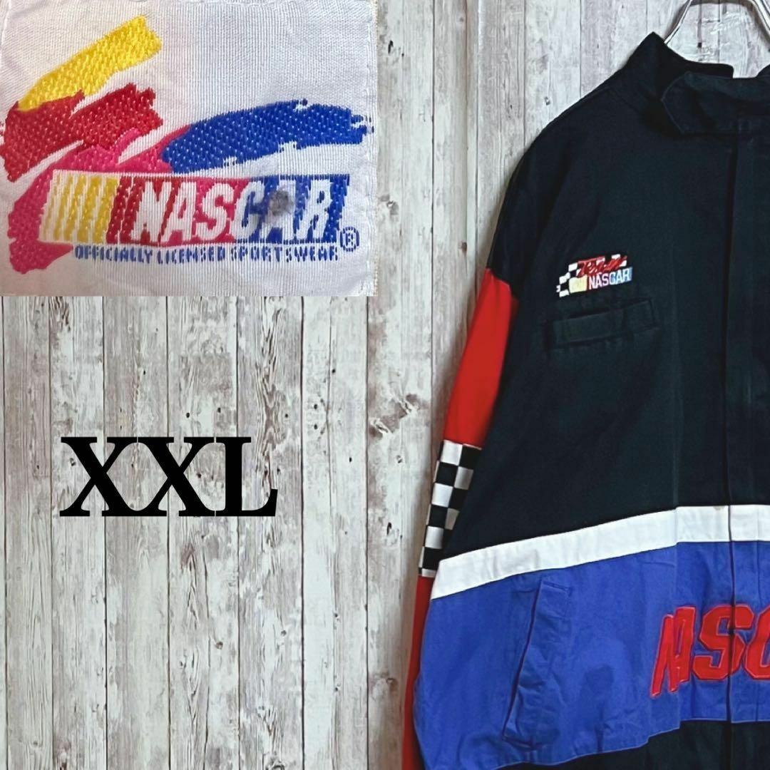 NASCAR ナスカーレーシングジャケット 刺繍ロゴ オーバーサイズ XXL-